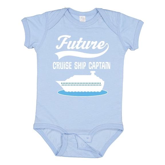Inktastic Future Cruise Ship Captain Boys or Girls Baby Bodysuit