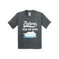 thumbnail image 1 of Inktastic Future Cruise Ship Captain Youth T-Shirt, 1 of 5
