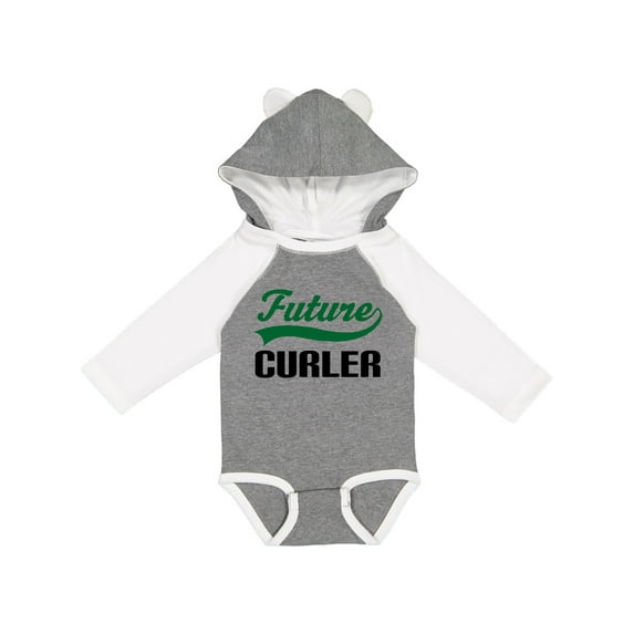 Inktastic Future Curler Kids Curling Sports Boys Long Sleeve Baby Bodysuit