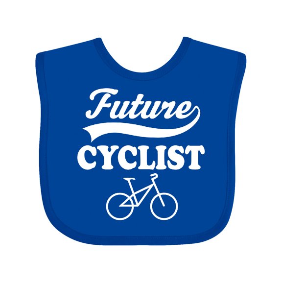Inktastic Future Cyclist Childs Bicyle Boys or Girls Baby Bib