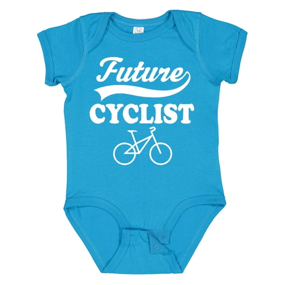 Inktastic Future Cyclist Childs Bicyle Boys or Girls Baby Bodysuit
