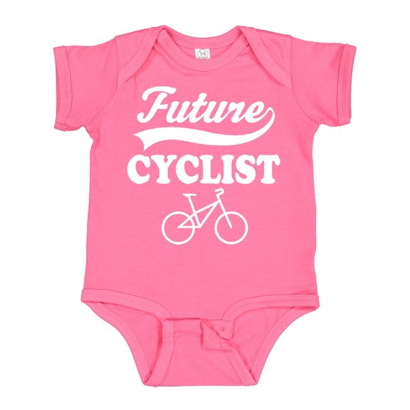 Inktastic Future Cyclist Childs Bicyle Boys or Girls Baby Bodysuit