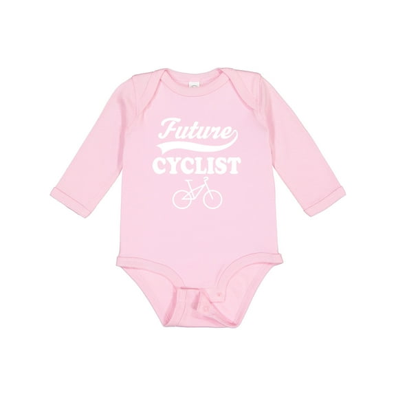 Inktastic Future Cyclist Childs Bicyle Boys or Girls Long Sleeve Baby Bodysuit