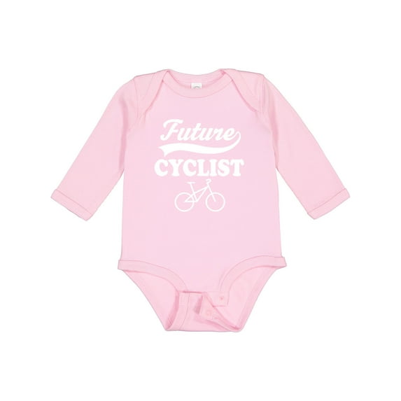 Inktastic Future Cyclist Childs Bicyle Boys or Girls Long Sleeve Baby Bodysuit