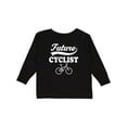 thumbnail image 1 of Inktastic Future Cyclist Childs Bicyle Boys or Girls Long Sleeve Toddler T-Shirt, 1 of 5