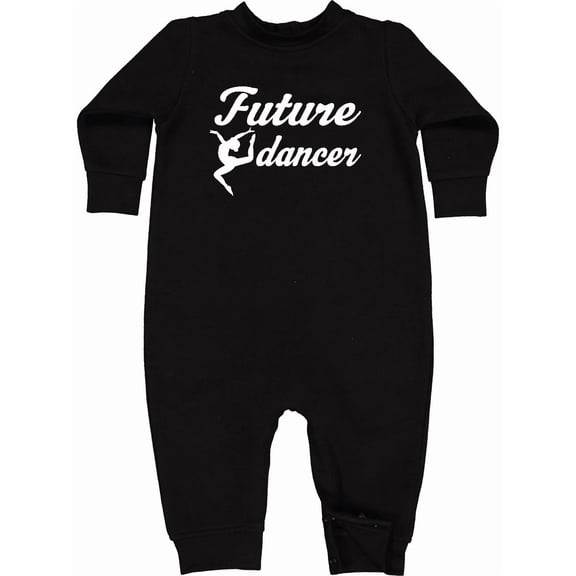 Inktastic Future Dancer Childs Dancing Baby Fleece Romper