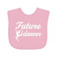 thumbnail image 1 of Inktastic Future Dancer Childs Dancing Girls Baby Bib, 1 of 4