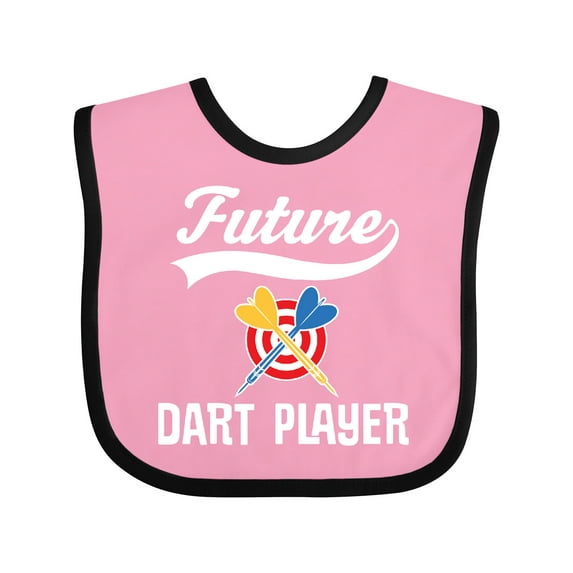 Inktastic Future Dart Player Boys or Girls Baby Bib