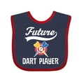 thumbnail image 1 of Inktastic Future Dart Player Boys or Girls Baby Bib, 1 of 4