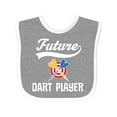 thumbnail image 1 of Inktastic Future Dart Player Boys or Girls Baby Bib, 1 of 4