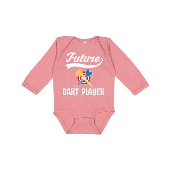 Inktastic Future Dart Player Boys or Girls Long Sleeve Baby Bodysuit