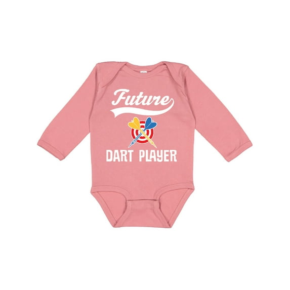 Inktastic Future Dart Player Boys or Girls Long Sleeve Baby Bodysuit