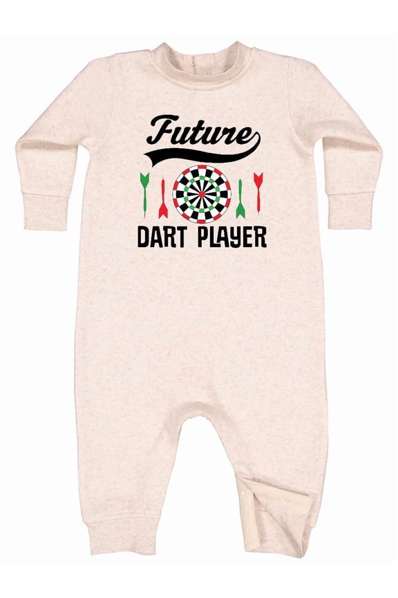 Future Dart Player Game Baby Fleece Romper