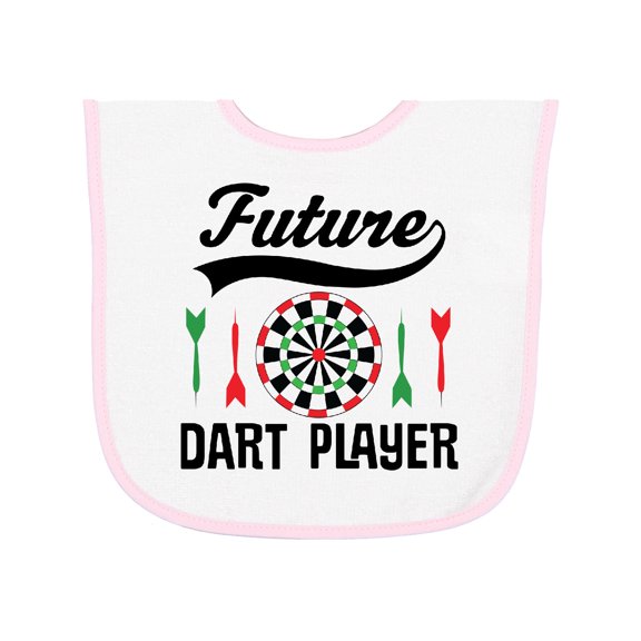 Inktastic Future Dart Player Game Baby Terry Cloth Bib