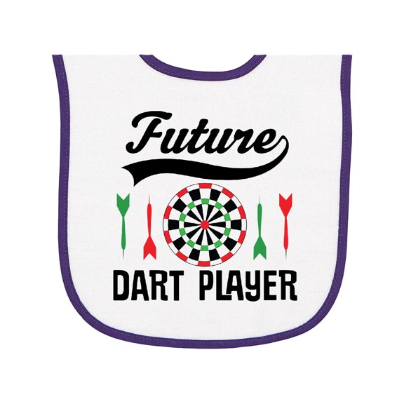 Inktastic Future Dart Player Game Baby Terry Cloth Bib