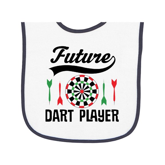 Inktastic Future Dart Player Game Baby Terry Cloth Bib
