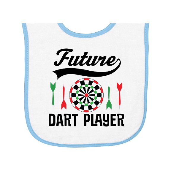 Inktastic Future Dart Player Game Baby Terry Cloth Bib