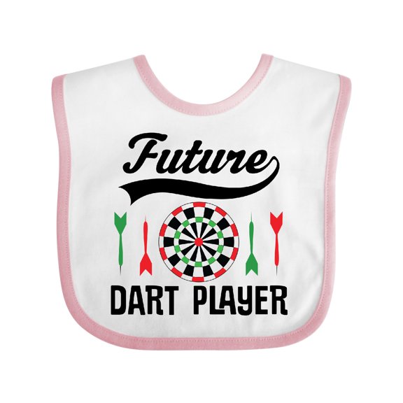 Inktastic Future Dart Player Game Boys or Girls Baby Bib