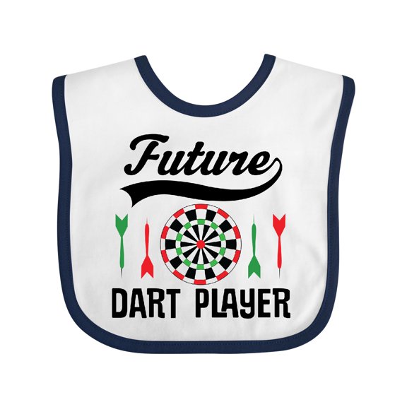 Inktastic Future Dart Player Game Boys or Girls Baby Bib