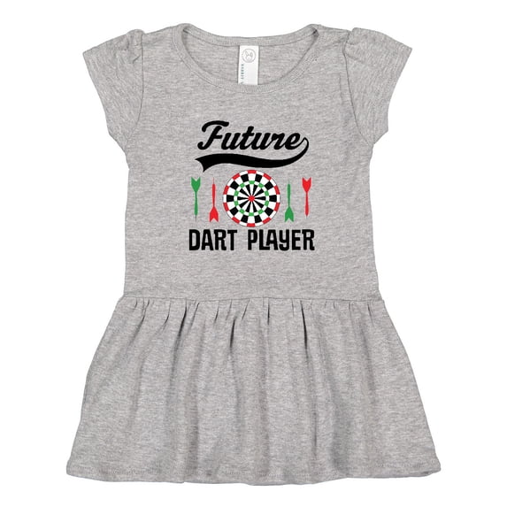 Inktastic Future Dart Player Game Girls Toddler Dress