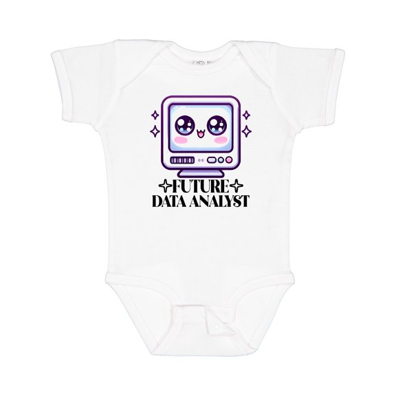 Inktastic Future Data Analyst Tech Occupation Boys or Girls Baby Bodysuit