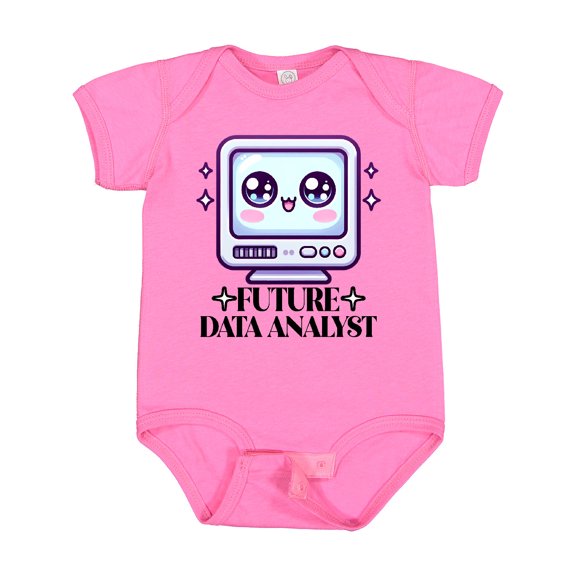 Inktastic Future Data Analyst Tech Occupation Boys or Girls Baby Bodysuit
