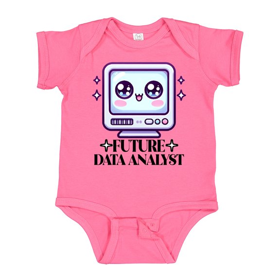 Inktastic Future Data Analyst Tech Occupation Boys or Girls Baby Bodysuit