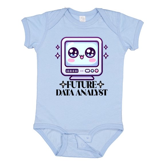 Inktastic Future Data Analyst Tech Occupation Boys or Girls Baby Bodysuit