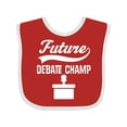 thumbnail image 1 of Inktastic Future Debate Champ Debating Boys or Girls Baby Bib, 1 of 4
