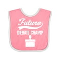 thumbnail image 1 of Inktastic Future Debate Champ Debating Boys or Girls Baby Bib, 1 of 4