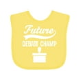 thumbnail image 1 of Inktastic Future Debate Champ Debating Boys or Girls Baby Bib, 1 of 4
