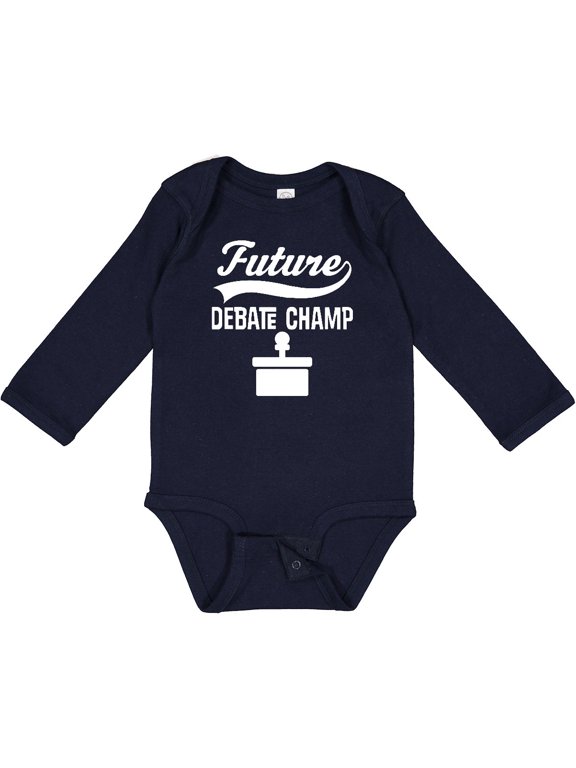 Future Debate Champ Debating Boys or Girls Long Sleeve Baby Bodysuit