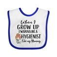 thumbnail image 1 of Inktastic Future Dental Hygienist Like Mommy Girls Baby Bib, 1 of 4