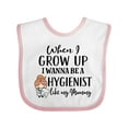 thumbnail image 1 of Inktastic Future Dental Hygienist Like Mommy Girls Baby Bib, 1 of 4