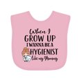 thumbnail image 1 of Inktastic Future Dental Hygienist Like Mommy Girls Baby Bib, 1 of 4