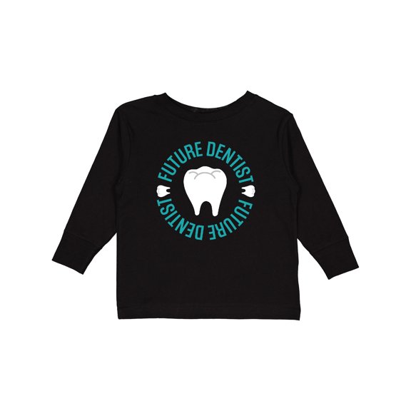 Inktastic Future Dentist Childs Dentistry Boys or Girls Long Sleeve Toddler T-Shirt