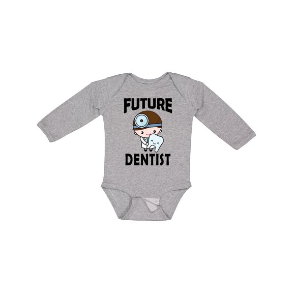 Inktastic Future Dentist Cute Boys Boys Long Sleeve Baby Bodysuit