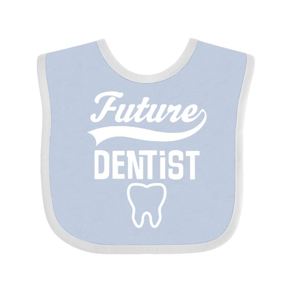 Inktastic Future Dentist Kids Tooth Boys or Girls Baby Bib