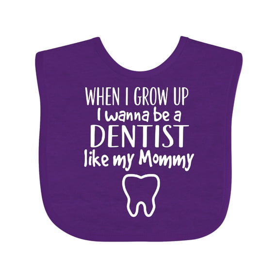 Inktastic Future Dentist Like Mommy Boys or Girls Baby Bib