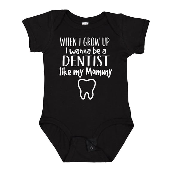 Inktastic Future Dentist Like Mommy Boys or Girls Baby Bodysuit