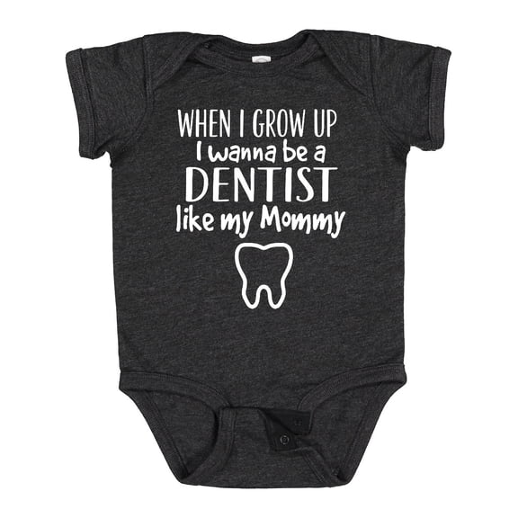 Inktastic Future Dentist Like Mommy Boys or Girls Baby Bodysuit