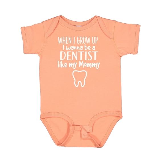 Inktastic Future Dentist Like Mommy Boys or Girls Baby Bodysuit