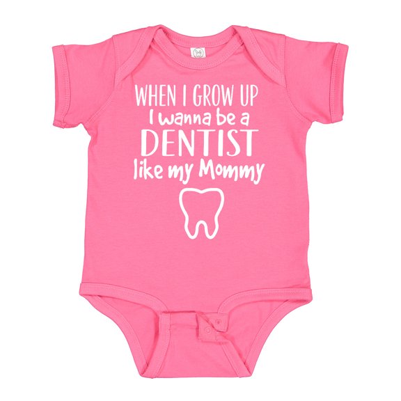 Inktastic Future Dentist Like Mommy Boys or Girls Baby Bodysuit