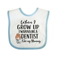 thumbnail image 1 of Inktastic Future Dentist Like Mommy Girls Baby Bib, 1 of 4