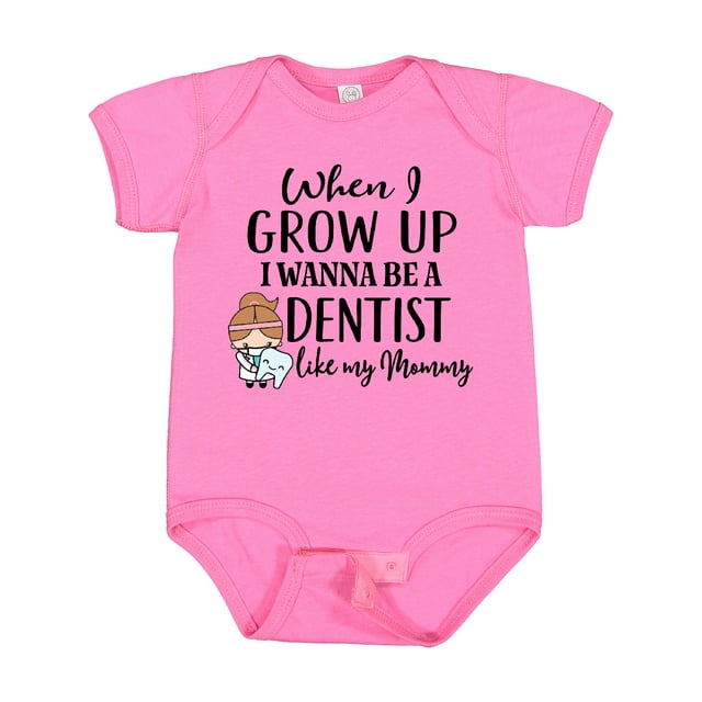 Inktastic Future Dentist Like Mommy Girls Baby Bodysuit