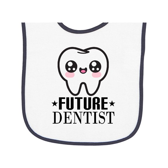 Inktastic Future Dentist Tooth Baby Terry Cloth Bib