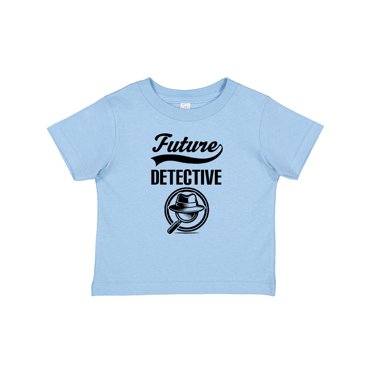 Inktastic Future Detective Magnifying Glass Investigator Boys or Girls Baby T-Shirt