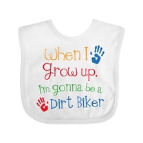 Inktastic Future Dirt Biker Boys Baby Bib