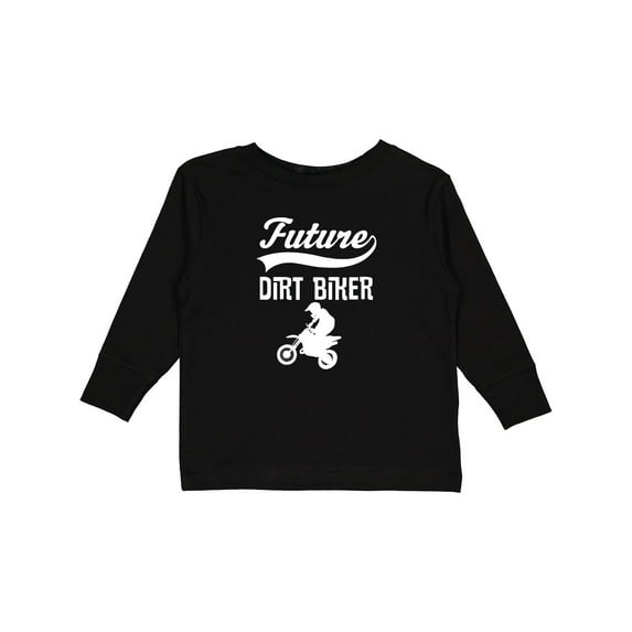 Inktastic Future Dirt Biker off Road Sports Boys Long Sleeve Toddler T-Shirt