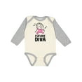 thumbnail image 1 of Inktastic Future Diva Baby Girl Singer Girls Long Sleeve Baby Bodysuit, 1 of 5